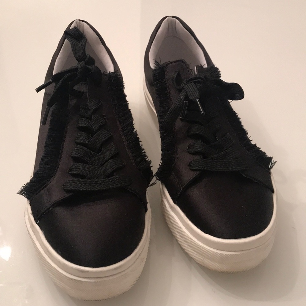 Primadonna collection fringed satin sneakers!